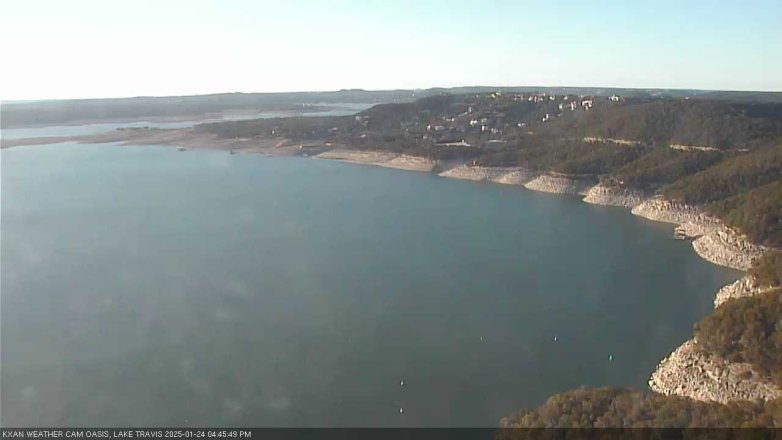Lake Travis webcam, January 24, 2025 4:45 PM CT