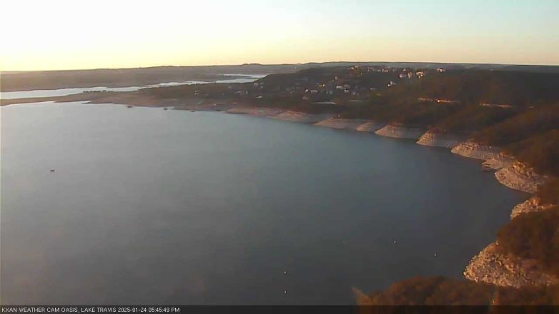 Lake Travis webcam, January 24, 2025 5:45 PM CT