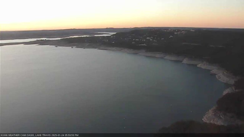 Lake Travis webcam, January 24, 2025 6:00 PM CT
