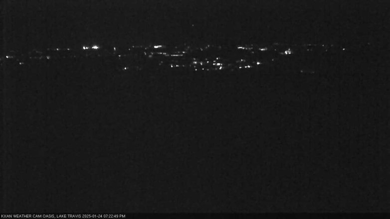 Lake Travis webcam, January 24, 2025 7:25 PM CT