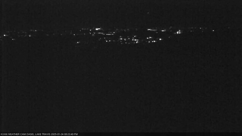 Lake Travis webcam, January 24, 2025 8:25 PM CT