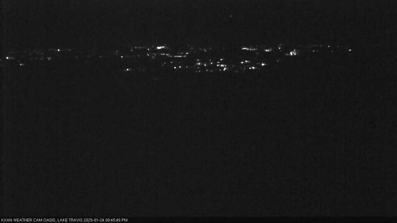 Lake Travis webcam, January 24, 2025 8:45 PM CT