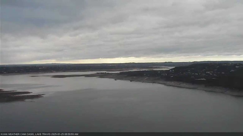 Lake Travis webcam, January 25, 2025 9:00 AM CT