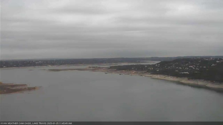 Lake Travis webcam, January 25, 2025 11:45 AM CT