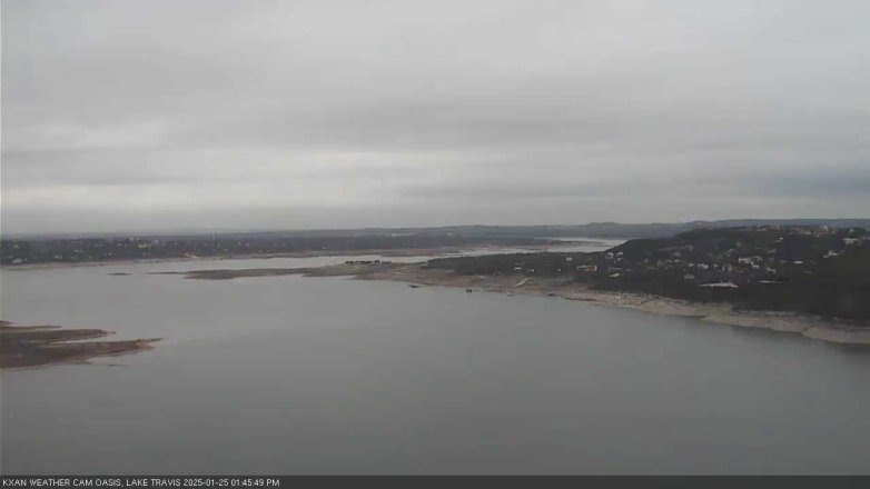Lake Travis webcam, January 25, 2025 1:45 PM CT