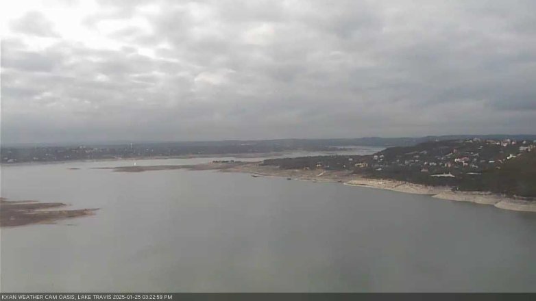 Lake Travis webcam, January 25, 2025 3:25 PM CT