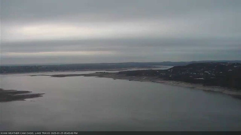 Lake Travis webcam, January 25, 2025 5:45 PM CT