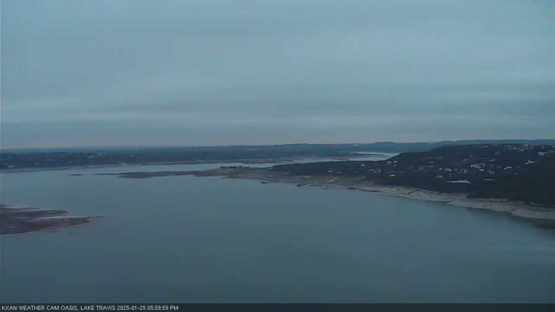 Lake Travis webcam, January 25, 2025 6:00 PM CT