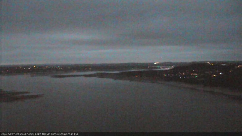 Lake Travis webcam, January 25, 2025 6:25 PM CT