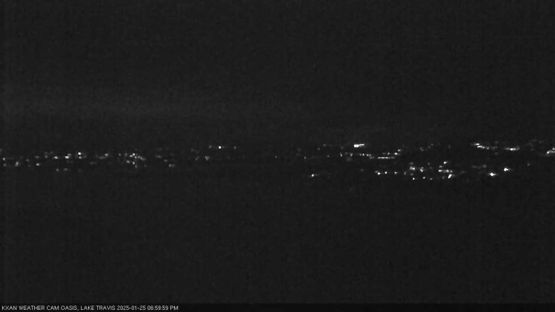 Lake Travis webcam, January 25, 2025 7:00 PM CT