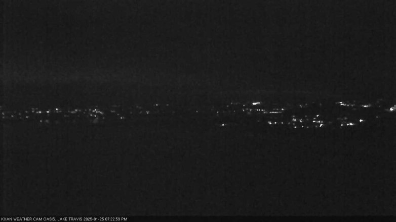 Lake Travis webcam, January 25, 2025 7:25 PM CT