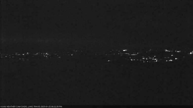 Lake Travis webcam, January 25, 2025 8:25 PM CT
