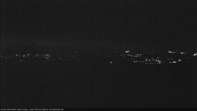 Lake Travis webcam, January 25, 2025 8:45 PM CT