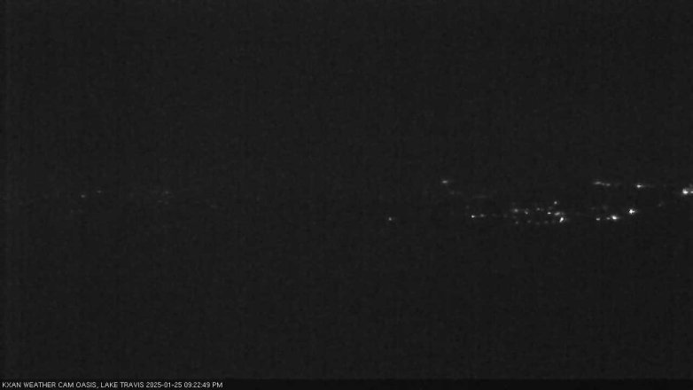 Lake Travis webcam, January 25, 2025 9:25 PM CT