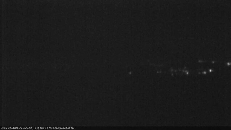 Lake Travis webcam, January 25, 2025 9:45 PM CT