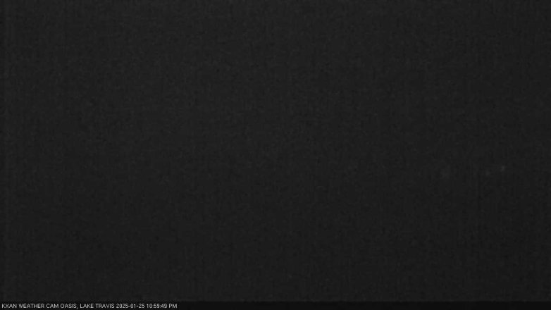 Lake Travis webcam, January 25, 2025 11:00 PM CT