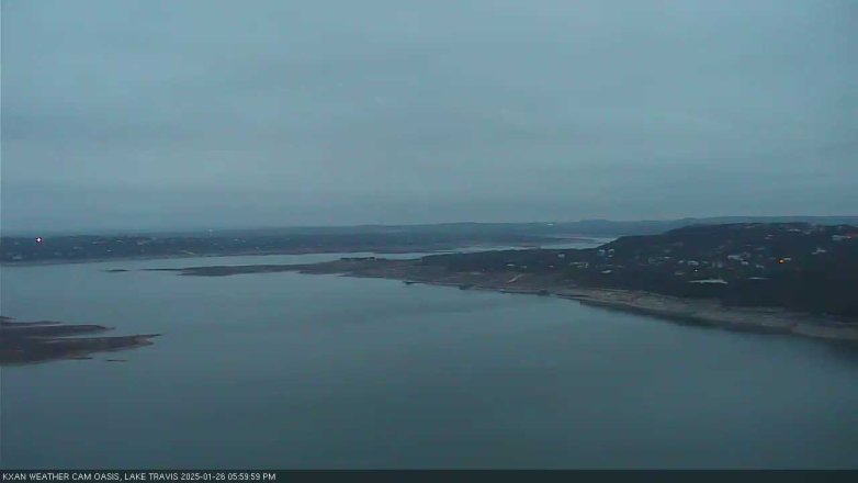 Lake Travis webcam, January 26, 2025 6:00 PM CT
