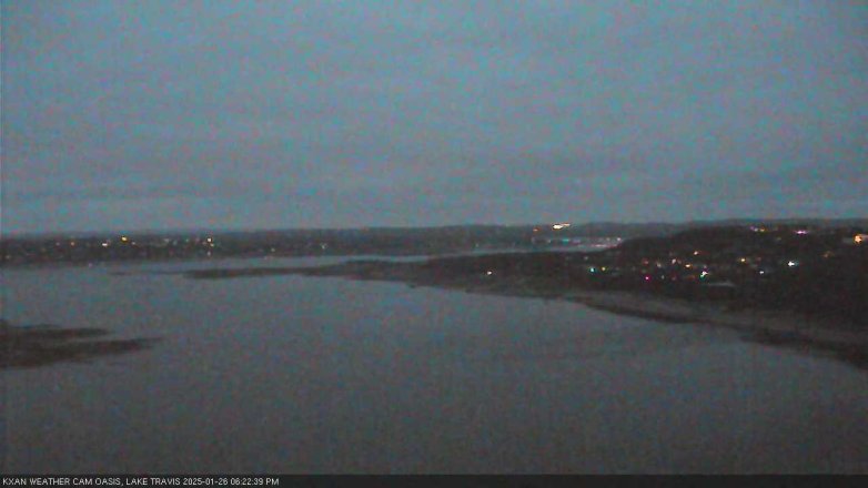 Lake Travis webcam, January 26, 2025 6:25 PM CT