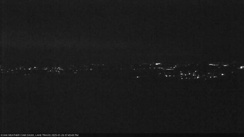 Lake Travis webcam, January 26, 2025 7:45 PM CT