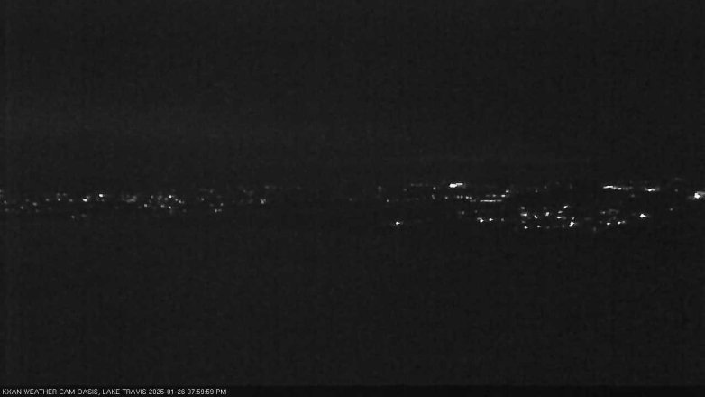 Lake Travis webcam, January 26, 2025 8:00 PM CT