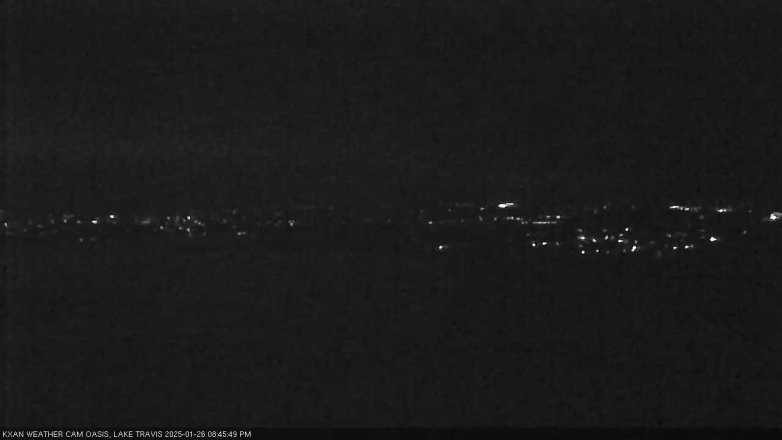 Lake Travis webcam, January 26, 2025 8:45 PM CT