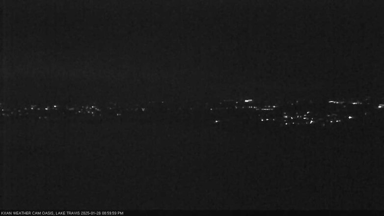 Lake Travis webcam, January 26, 2025 9:00 PM CT