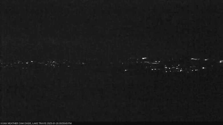 Lake Travis webcam, January 26, 2025 10:00 PM CT