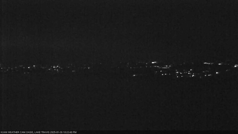 Lake Travis webcam, January 26, 2025 10:25 PM CT