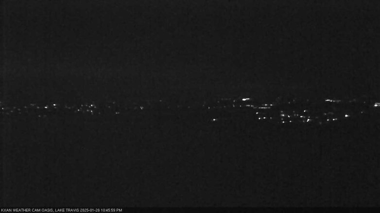 Lake Travis webcam, January 26, 2025 10:45 PM CT