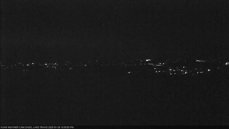 Lake Travis webcam, January 26, 2025 11:00 PM CT