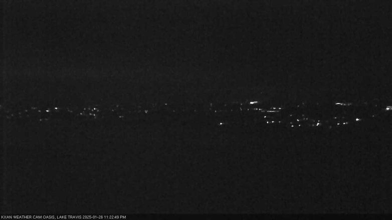 Lake Travis webcam, January 26, 2025 11:25 PM CT