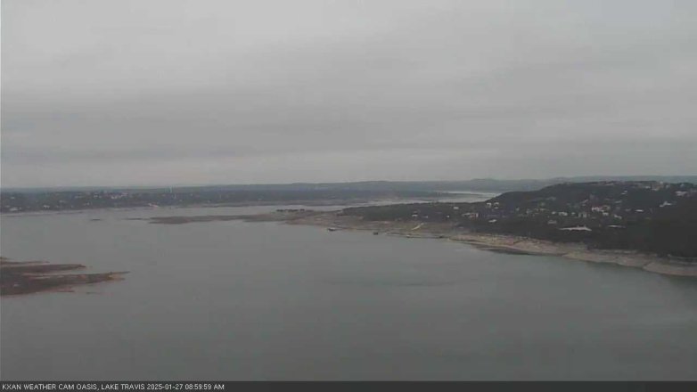 Lake Travis webcam, January 27, 2025 9:00 AM CT