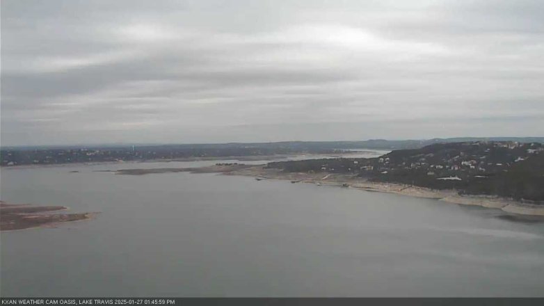 Lake Travis webcam, January 27, 2025 1:45 PM CT