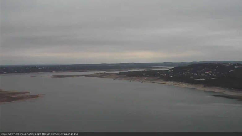 Lake Travis webcam, January 27, 2025 4:45 PM CT
