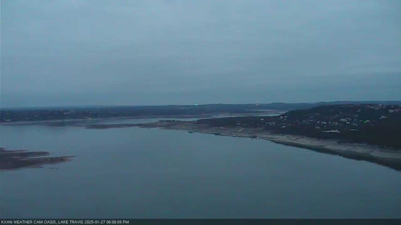 Lake Travis webcam, January 27, 2025 6:00 PM CT