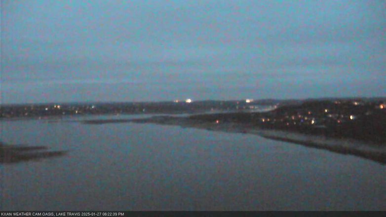 Lake Travis webcam, January 27, 2025 6:25 PM CT