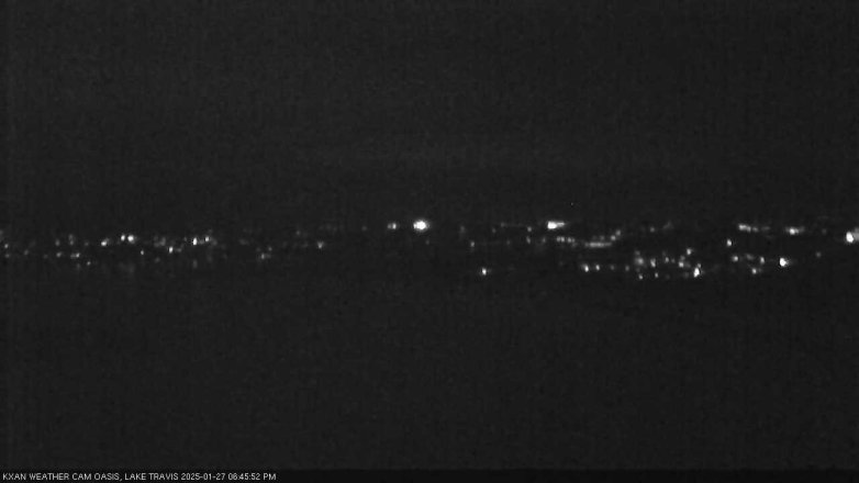 Lake Travis webcam, January 27, 2025 6:45 PM CT