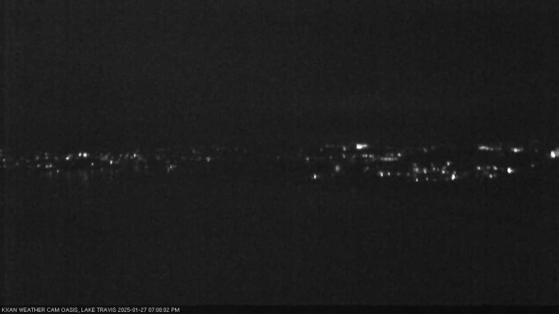 Lake Travis webcam, January 27, 2025 7:00 PM CT