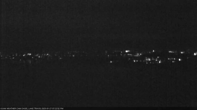 Lake Travis webcam, January 27, 2025 7:25 PM CT