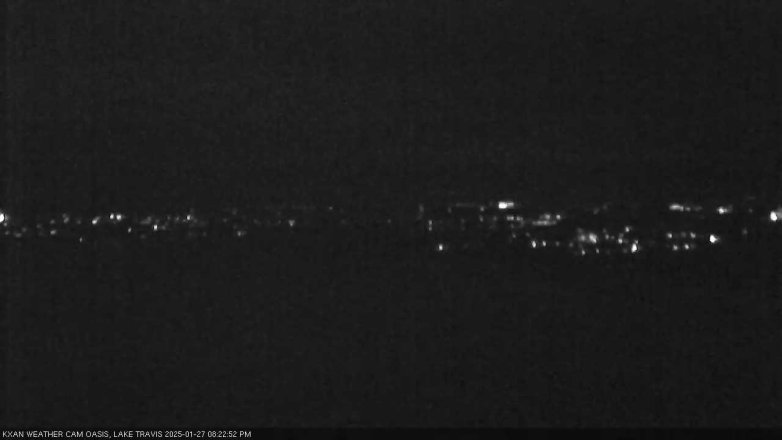 Lake Travis webcam, January 27, 2025 8:25 PM CT