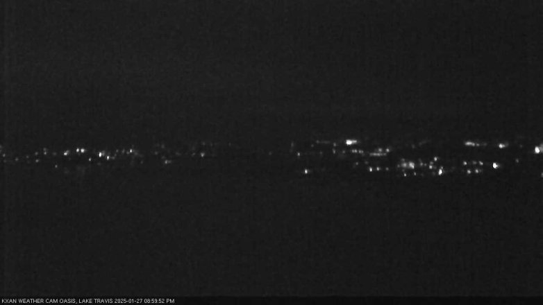 Lake Travis webcam, January 27, 2025 9:00 PM CT