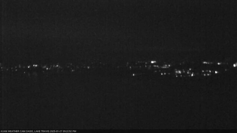 Lake Travis webcam, January 27, 2025 9:25 PM CT