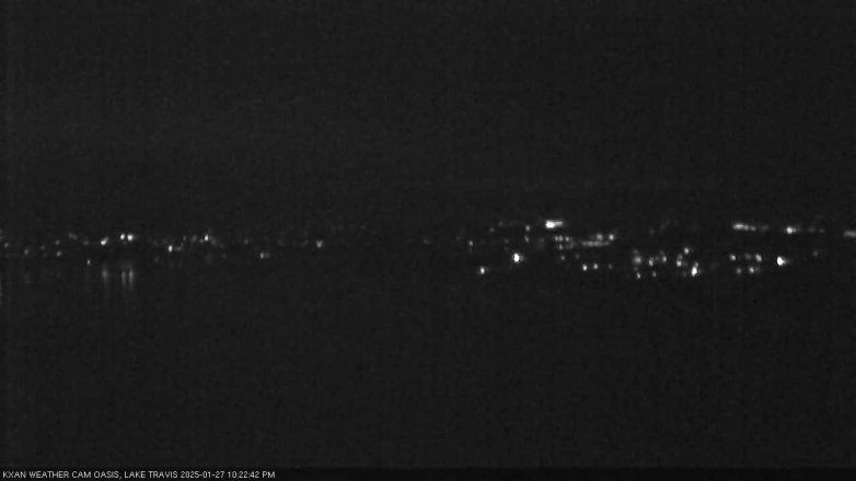 Lake Travis webcam, January 27, 2025 10:25 PM CT