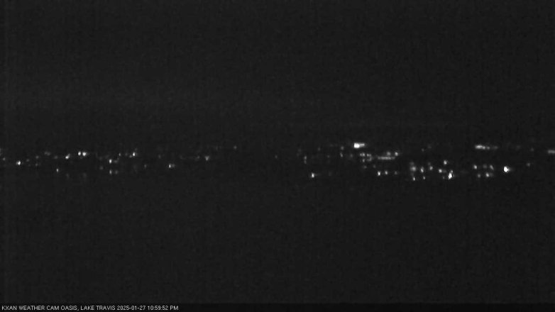 Lake Travis webcam, January 27, 2025 11:00 PM CT