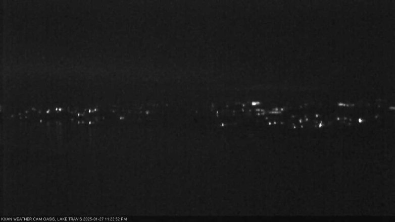 Lake Travis webcam, January 27, 2025 11:25 PM CT