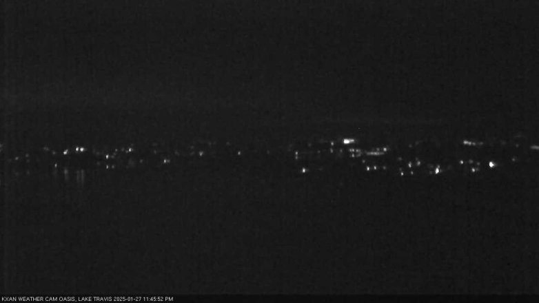 Lake Travis webcam, January 27, 2025 11:45 PM CT