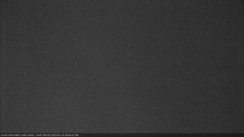 Lake Travis webcam, January 28, 2025 8:45 PM CT