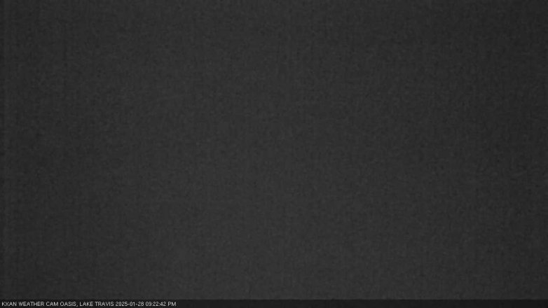 Lake Travis webcam, January 28, 2025 9:25 PM CT