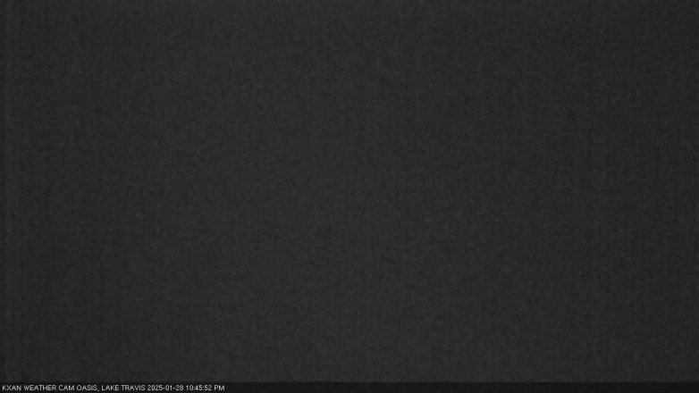 Lake Travis webcam, January 28, 2025 10:45 PM CT