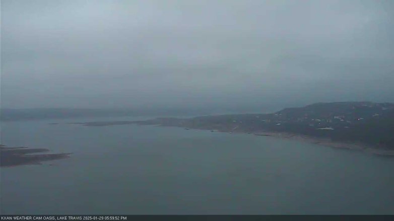 Lake Travis webcam, January 29, 2025 6:00 PM CT